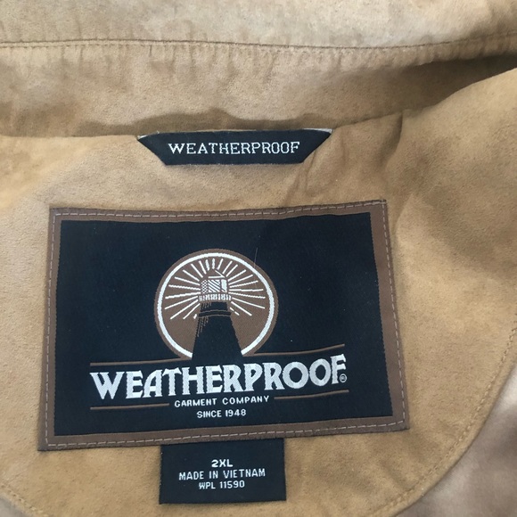 WEATHERPROOF GARMENT Co. tan suede feel Men's jacket.HOST PICK"Best in Jackets" - Picture 11 of 14